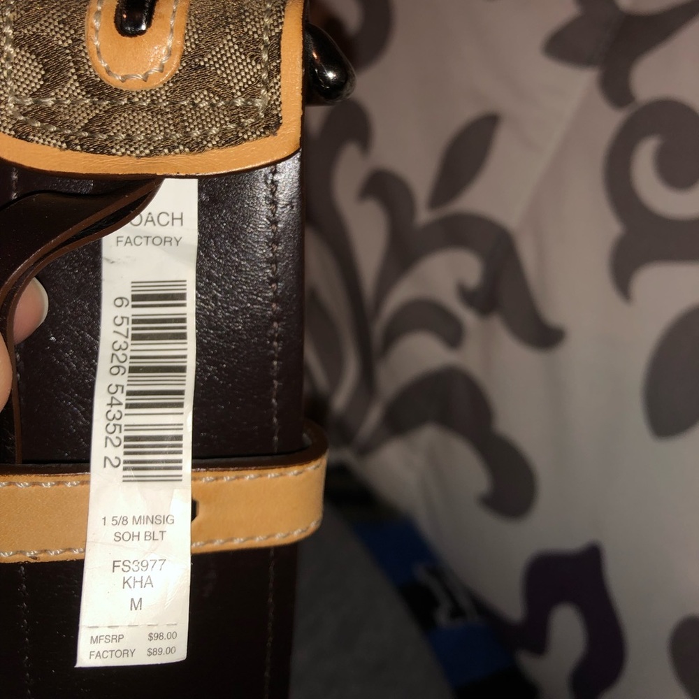 Coach belt
